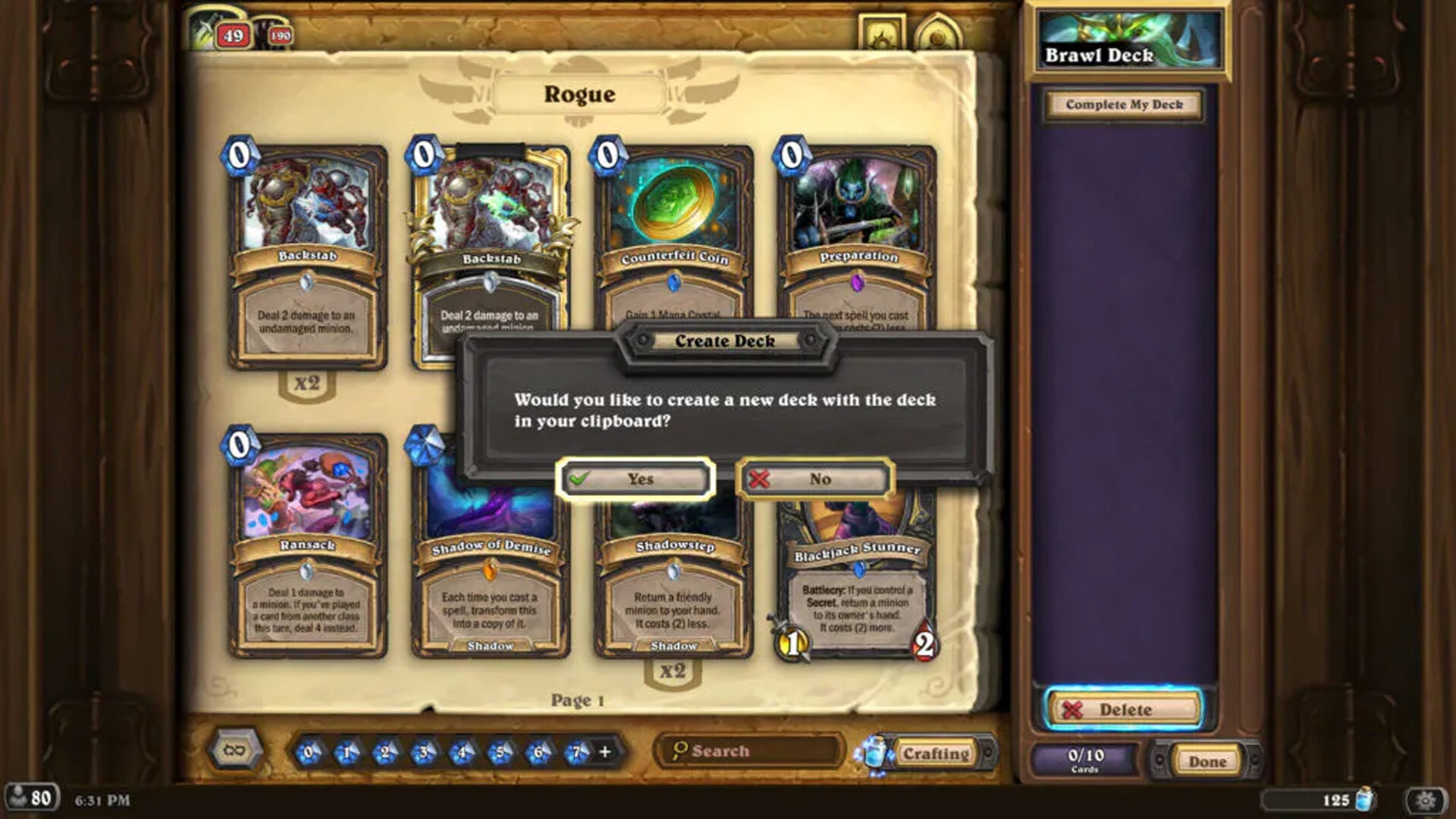 Hearthstone YellowBrick Brawl Rules, rewards & how to win The Games