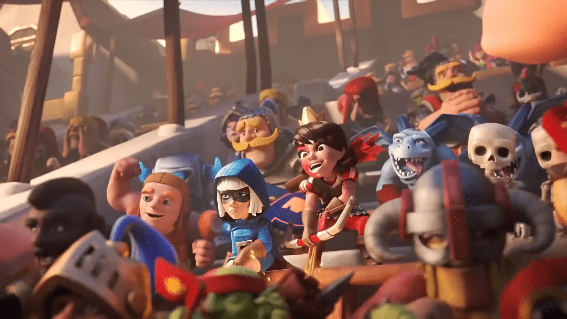 Clash Royale excited crowd members