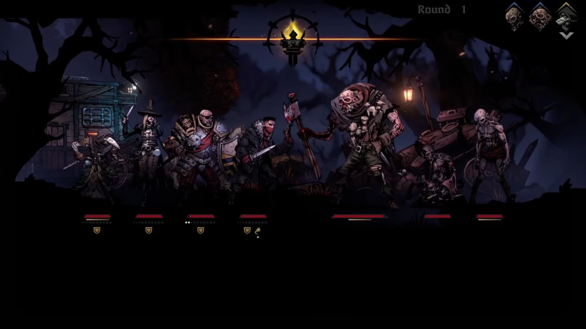 Darkest Dungeon 2 battle against enemies