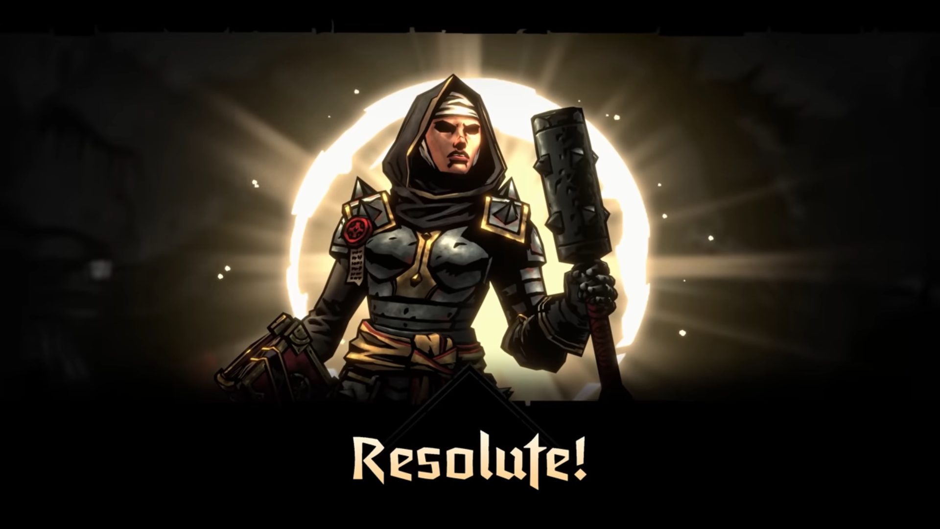 The character, Vestal, becoming Resolute in Darkest Dungeon 2